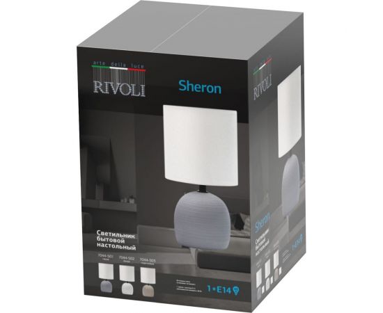 Настольная лампа Rivoli Sheron 7044503 1 Е14 40 Вт керамика Б0053460 – изображение 6