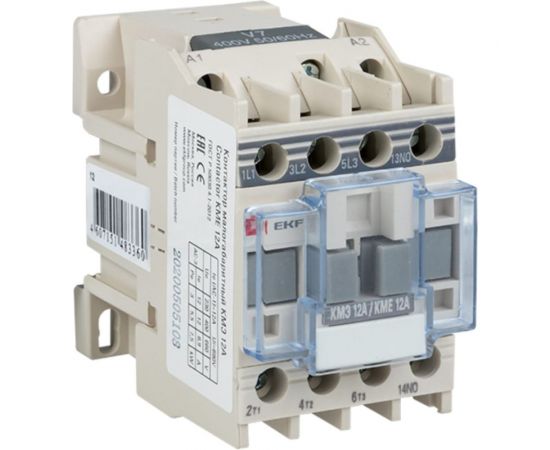 Малогабаритный контактор EKF КМЭ 12А 220В 1NC PROxima SQctr-s-12-220-nc 
