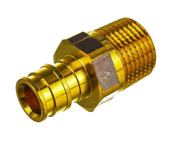 Штуцер с наружной резьбой UPONOR Q&E 16-R1/2НР 100Ф UP 1023003:407 