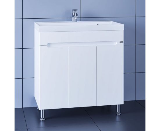 Напольная тумба СаНта Лондон 80 3 дверки, под умывальник Classic 80 224018 