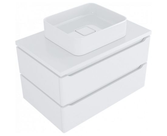 Тумба для ванной MIXLINE ""ВИКТОРИЯ-80"" Софт белый, под умывальник Джой-46/ум.Триумф-56/Ringo-53 ПВХ 547205 