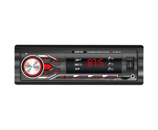Автомагнитола Centek 4х50 Вт, 7 цветов подсветки, USB, AUX, microSD, МР3 CT-8115 