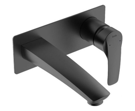 Встраиваемый смеситель для умывальника IDDIS Ray черный матовый RAYBL00i65 