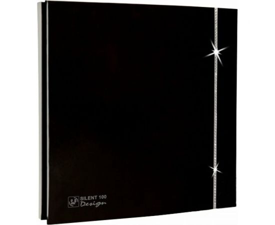 Вентилятор Soler&Palau SILENT-100 CZ BLACK SWAROVSKI DESIGN 