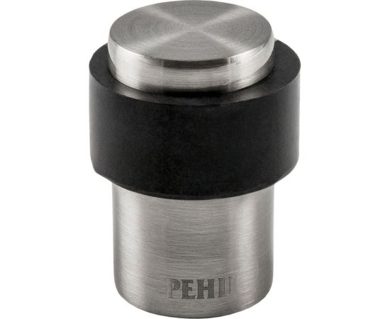 Дверной ограничитель RENZ РЕНЦ напольный, никель матовый - черный INDS 34 SN/Black 