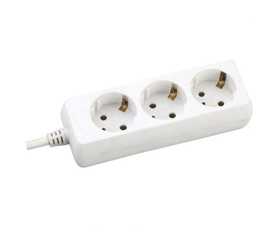 Бытовой удлинитель General Lighting Systems 3-местый, пластик 10А GES-10-3x075-3-5m 470020 