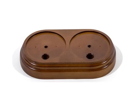 Подложка Interior Electric 2-ая с посадочным местом серия Арбат, темный дуб, массив ПД2012 