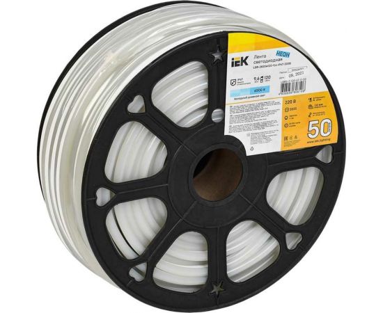 Лента IEK LED ""неон"" 50м LSR-2835W120-9,6-IP67-220В LSR5-2-120-67-0-50 