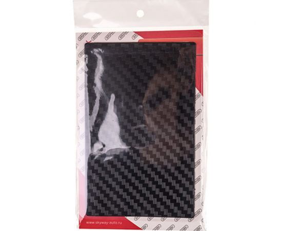 Противоскользящий коврик на панель SKYWAY плоский, принт карбон, 195x120x4 мм S00401034 – изображение 2