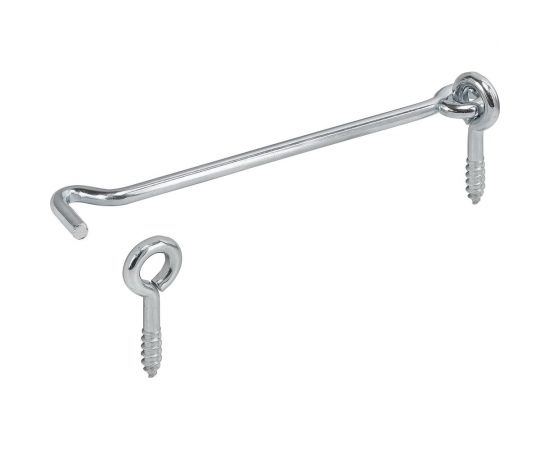 Накидной крючок с осью VORMANN 100 мм, d 4,0 мм, оцинкованный 00082 100 Z – изображение 2