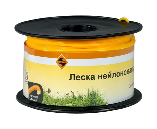 Леска нейлоновая для триммеров (3.0 мм; 120 м; звезда) Энкор 56665 – изображение 2