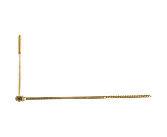 Потайной универсальный шуруп Метизный двор 6,0x200, желтый, 2 шт. 4690441018786 – изображение 2