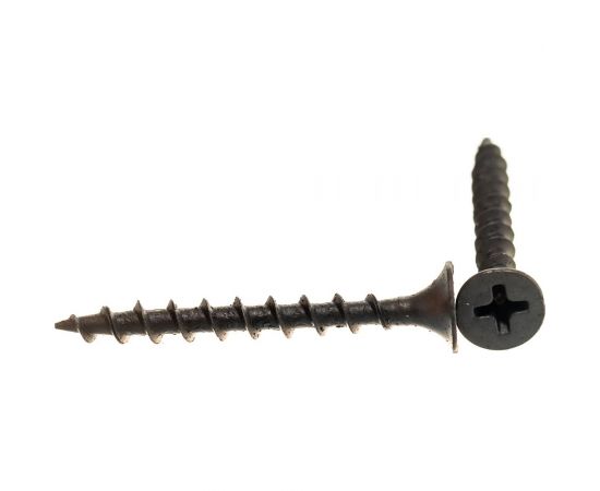 Саморез по дереву для ГКЛ Метизный двор 3,5x35, крупная резьба, оксидированный, 500 шт. 4607159062475 – изображение 2