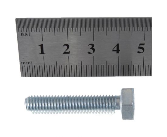 Болт с шестигранной головкой КрепСтройГрупп 8х40 оцинкованный DIN 933, 1 кг 145113 – изображение 2