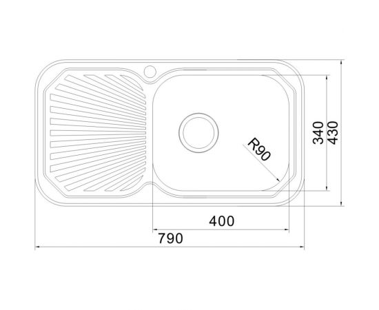 Врезная кухонная мойка Oulin OL-307 – изображение 2
