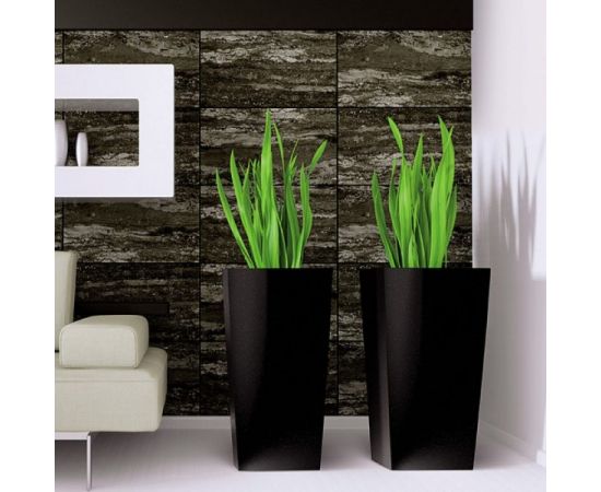 Кашпо для цветов Prosperplast Urbi square 91.5 л, антрацит 2 предмета DURS400-S433 – изображение 3