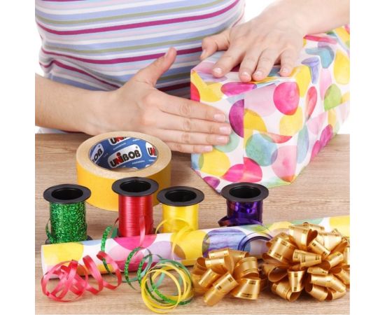 Двухсторонняя клейкая лента UNIBOB тканевая 25 мм х 25 м 211742 – изображение 3