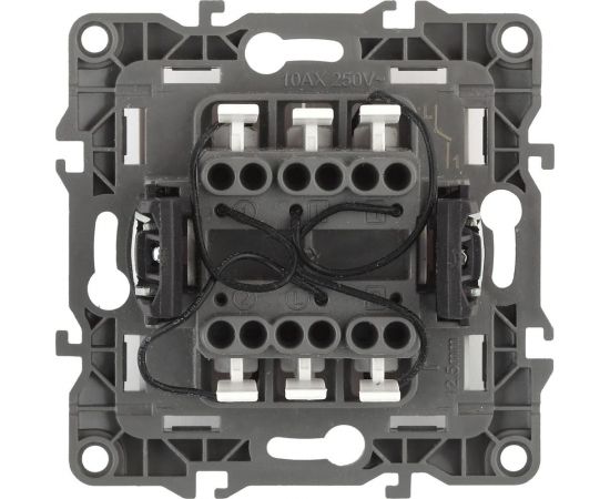 Двойной выключатель с подсветкой ЭРА 12-1105-05 10АХ-250В, IP20, антрацит Б0014661 – изображение 3