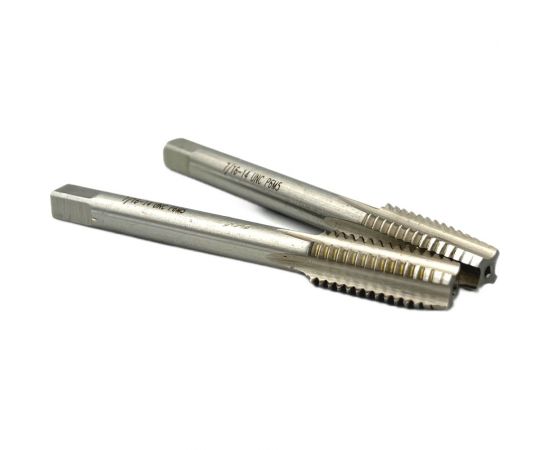 Дюймовый метчик TORNERI UNC 7/16 14 нитей Р6М5 комплект из 2-х штук 035371:729 – изображение 3