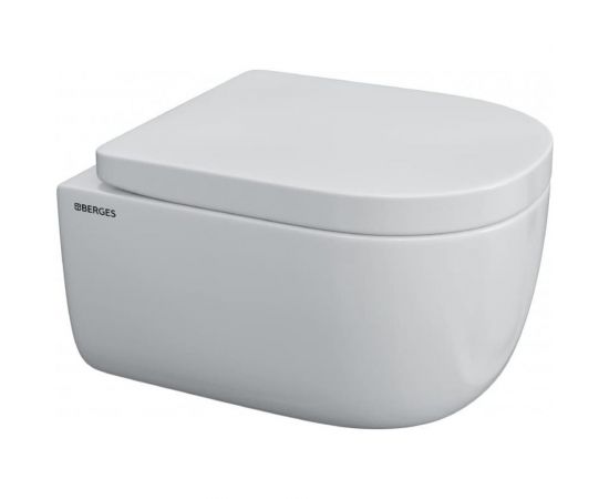 Комплект для монтажа подвесного унитаза Berges инсталляция NOVUM525, кнопка L5 SoftTouch черная 043232 – изображение 3