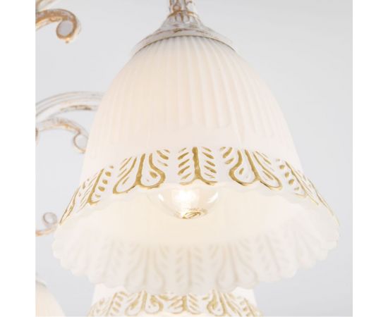 Eurosvet 60107 8 потолочный светильник белый с золотом a045773 – изображение 3