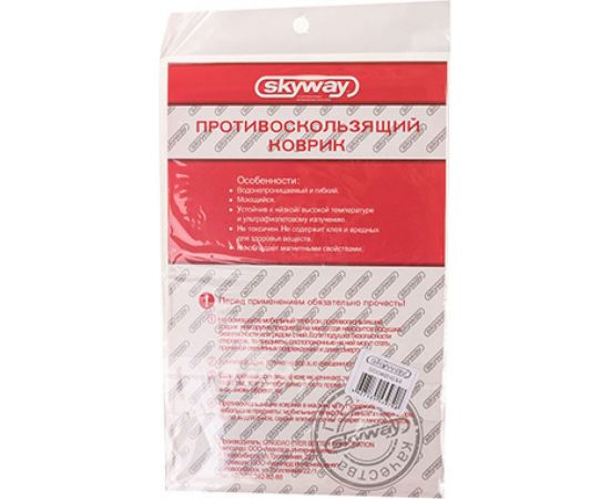 Противоскользящий коврик на панель SKYWAY плоский, принт карбон, 195x120x4 мм S00401034 – изображение 3