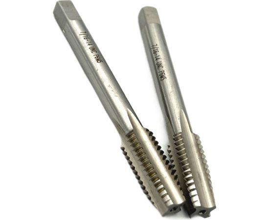 Дюймовый метчик TORNERI UNC 7/16 14 нитей Р6М5 комплект из 2-х штук 035371:729 – изображение 4