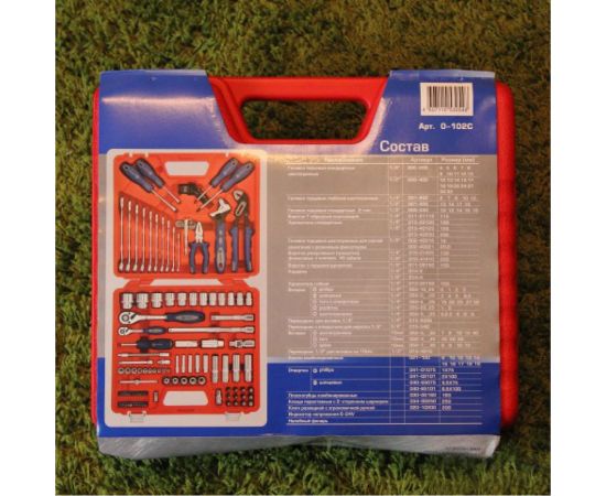 Универсальный набор инструментов 102шт МАСТАК 0-102C – изображение 4