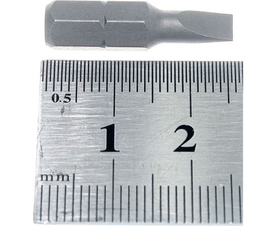 Биты торцевая 1/4", Slotted, 4,5х0,6 мм, 25 мм KING TONY 102545S1 – изображение 4