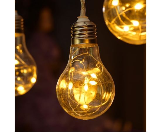 Электрогирлянда VEGAS 4,5V Ретро лампы 60 разноцветных мигающих RGB LED ламп, 55133 – изображение 4