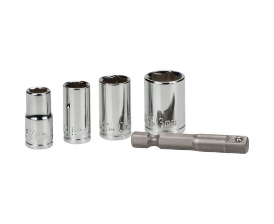 Набор головок торцевых (7-13 мм; 4 шт.) + адаптер KWB 105110 