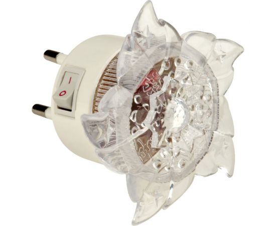 Светильник-ночник Uniel, выключатель на корпусе, DTL-308-Цветок/RGB/4LED/0,5W, 10320 