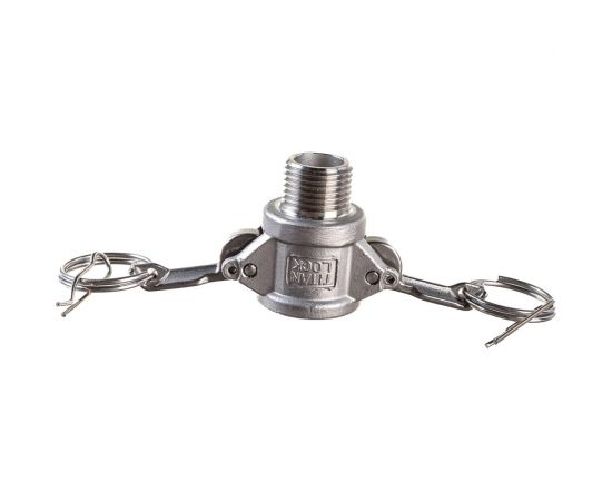 Камлок тип B (розетка; наружная резьба BSP; 12 мм-1/2""; нержавеющая сталь) TITAN LOCK TL50BSS 