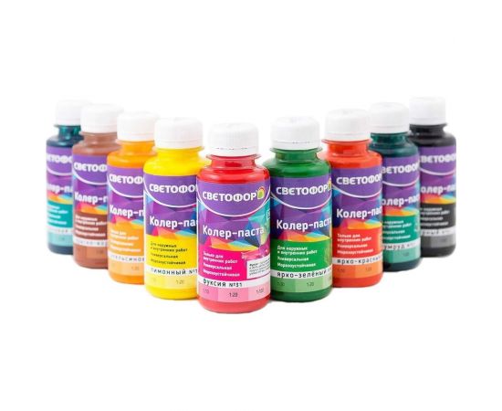 Колер-паста Светофор №91 черный 0.45л ЗОР00007019 