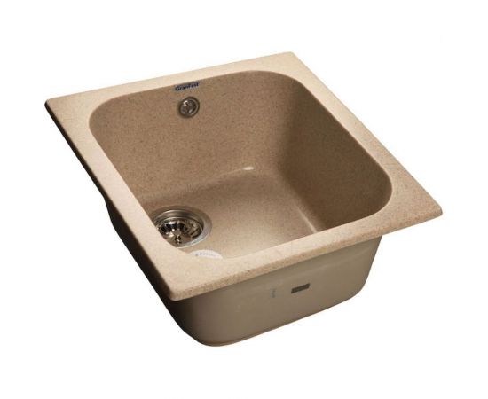 Мраморная мойка GRANFEST STANDART 1-чаша 430*500 мм песочный GF-S--430 