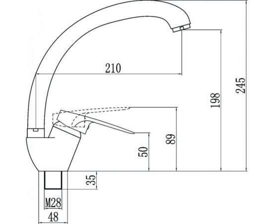 Смеситель для кухни Fmark FM4104Y бежевый 23315 – изображение 2