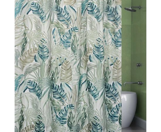 Штора для ванной комнаты Bath Plus 180х200 Banana Leaf green ch21284 – изображение 2