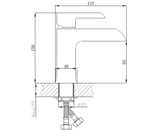 Смеситель для раковины OSGARD IONIC белый 92013 940000001053 – изображение 2