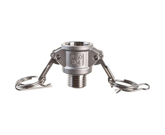 Камлок тип B (розетка; наружная резьба BSP; 12 мм-1/2""; нержавеющая сталь) TITAN LOCK TL50BSS – изображение 2