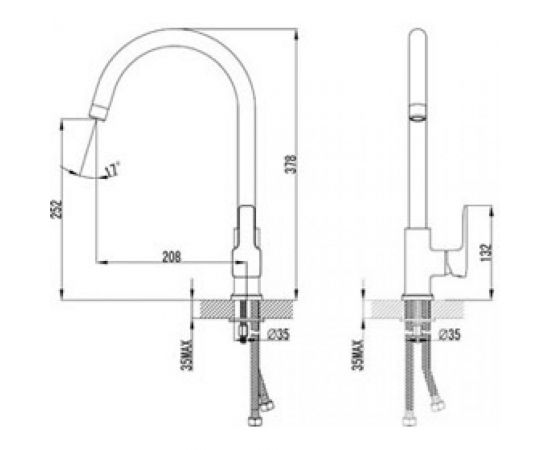 Смеситель для кухни Lemark Basis LM3605C – изображение 2