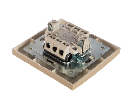 Двойной выключатель с подсветкой LEZARD RAIN жемчужно-белый металлик 703-3030-112 – изображение 2