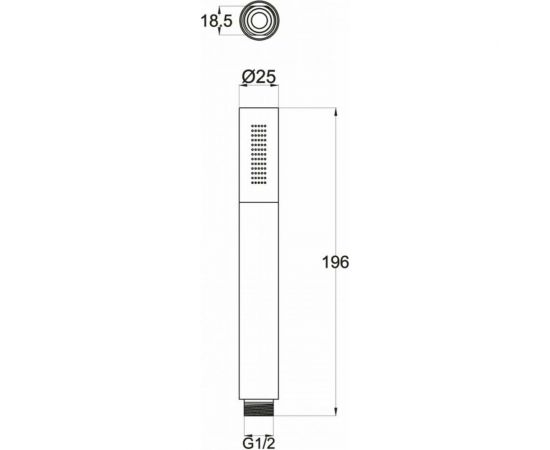 Ручной душ BELBAGNO CARIN CAR-D1C-CRM – изображение 2