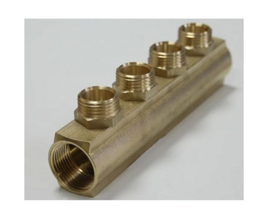 Коллектор ДТРД ВР 3/4 на 4 выхода НР 1/2, межосевое 35 мм 6106 – изображение 3