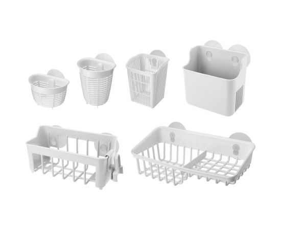 Подвесной держатель Econova Helper на присоске, 94х95х121 мм, белый 433227416 – изображение 3