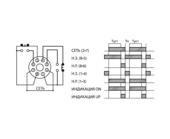 Реле времени TDM РВ2D-10сек/60мин-5A-220В-8Ц SQ1503-0011 – изображение 3
