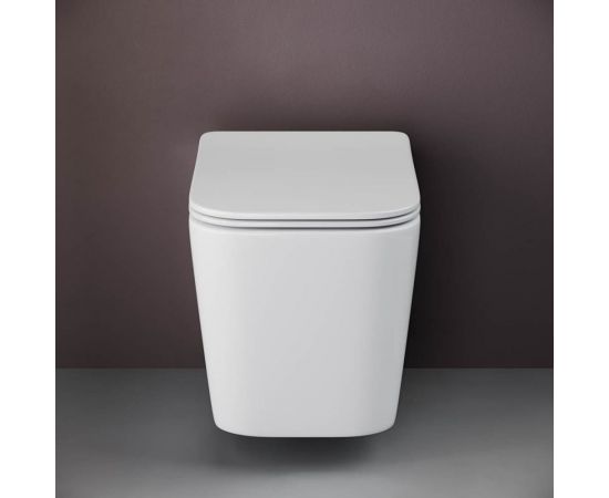 Подвесной унитаз Ceramica Nova CUBIC Rimless, с крепежом, с сиденьем-крышкой с микролифтом CN1806 – изображение 4