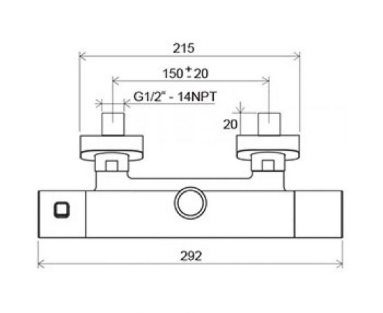 Душевая система со смесителем термостатом, с тропическим и ручным душем Ravak TE 091.00/150 Termo 100 X070058 00000036313 – изображение 5
