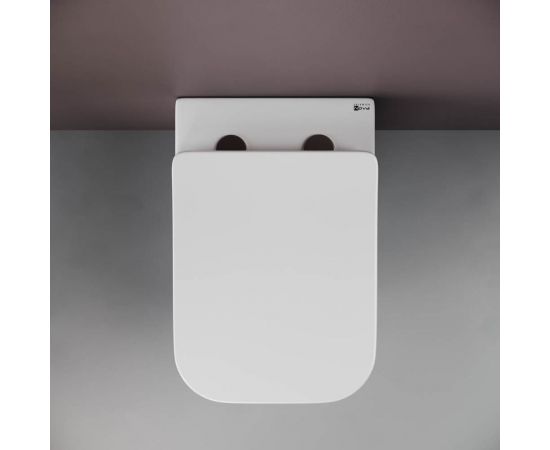 Подвесной унитаз Ceramica Nova CUBIC Rimless, с крепежом, с сиденьем-крышкой с микролифтом CN1806 – изображение 5