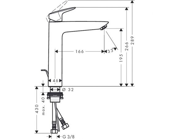 Смеситель для раковины HANSGROHE Logis 190 71090000 00000035187 – изображение 7