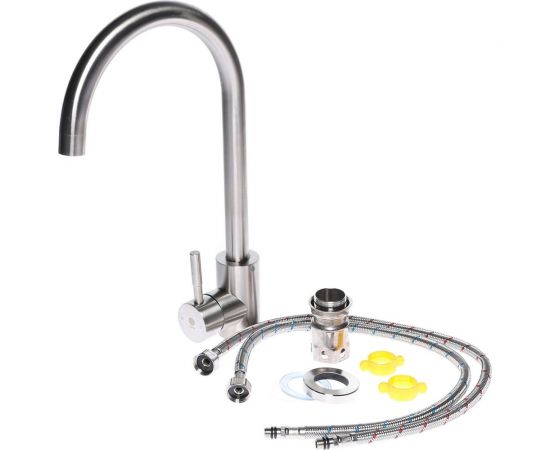 Cмеситель для кухни Orange Steel никель M99-005ni – изображение 8